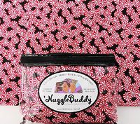 'NUGGLEBUDDY Microwave Moist Heat & Aromatherapy Organic Rice Pack. Cold Pack. Peppermint Pinwheels Fabric with PURE PEPPERMINT Aromatherapy!