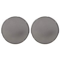 Acouto Loudspeaker Cover, Car Modification Speaker Protective Net Loudspeaker Cover 6.5inch Electroplating Decoration(2PCS)