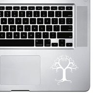 StickAny Palm Series Heart Tree Sticker for MacBook Pro, Chromebook, and Laptops (White)