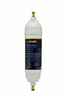 EcoPure EPINL30 5 Year in-Line Refrigerator Filter-Universal Includes Both 1/4" Compression and Push to Connect Fittings