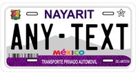 Nayarit Mexico Placas License Plate