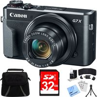 Canon PowerShot G7 X Mark II Digital Camera w/ Accessory Bundle includes 8 items