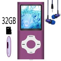 MP3 Player / MP4 Player, Hotechs MP3 Music Player with 32GB Memory SD Card Slim Classic Digital LCD 1.82'' Screen Mini USB Port with FM Radio, Voice Record