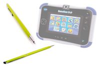 DURAGADGET Two in One Ball Point Pen with Stylus End (Lime) Compatible with VTech InnoTab 3S with Rechargeable Battery Pack (Pink)