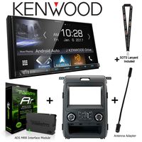 Kenwood DMX7705S 6.95â€ Media Receiver, Apple CarPlay and Android Auto, iDatalink KIT-F150 Dashkit for Select Ford F-150, ADS-MRR Interface Module and BAA21 Antenna Adapter and a SOTS Lanyard