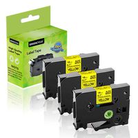 GREENCYCLE 3 Pack Compatible for Brother TZe-S641 TZ-S641 Extra Strength Black on Yellow Laminated Tape 3/4 inch x 26.2 ft 18mm x 8m work with P-Touch PT-P750W PT-P700 ST-5 PT-D600 PT-D450 Label Maker