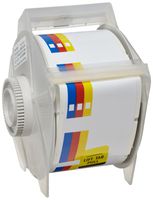 Brady 115771 2.25" Width x 2.25" Height, B-595 Indoor/Outdoor Vinyl Film, Red, Blue and Yellow on White Right-To-Know GlobalMark Label