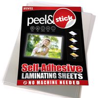 Pack of 24, Self-Adhesive Laminating Sheets, Clear Letter Size (9 x 12 Inches), 4 mil Thickness
