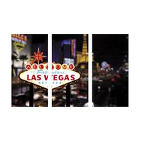 thaisan7 9 ft. x 6 ft. Plastic, Las Vegas Strip Backdrop Photo Prop Wall Mural Casino Party Poker Night Gamble
