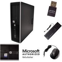 Desktop Computer PC Compatible with HP Professional Intel Quad Core i5 3.2-GHz, 16GB RAM, 2 TB Hard Drive, Keyboard, Mouse, DVD, New Periphio WiFi, Windows 10 Professional (Renewed)