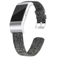 VEAQEE Compatible with Charge 2 Bands Soft Classic Breathable Replacement Woven Fabric Accessory Strap for Women Men Large Small