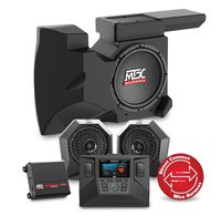 MTX RZRSYSTEM2 Two Speaker, Amplifier, and Single Subwoofer Polaris RZR Audio System