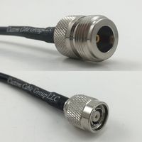 25 feet RFC240 KSR240 N FEMALE to RP-TNC MALE Pigtail Jumper RF coaxial cable 50ohm High Quality Quick USA Shipping