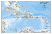 National Geographic: Caribbean Classic Wall Map - Laminated (Poster Size: 36 x 24 inches) (National Geographic Reference Map)