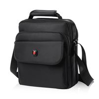 Soperwillton Vertical Shoulder Messenger Bag for iPad, Tablet and Laptop Upto 14"