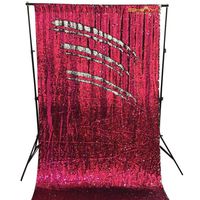 Mermaid Fuchsia&Silver Shimmer Backdrop 10FTx10FT-SEQUIN-CURTAIN-BACKDROP Photo Backdrop Reversable Sequins Backdrops Photographers ~0906S