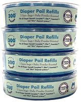 Cindy's Baby Closet Scented Diaper Genie Pail Refill Bags, 4-Pack, 1200 Count