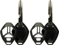 KeylessOption Keyless Entry Remote Key Fob Shell Case for 2006-2008 Mitsubishi Galant Eclipse OUCG8D-620M-A (Pack of 2)