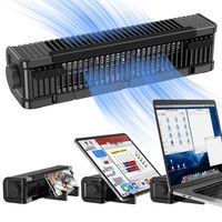 Laptop Cooling Pad, EURPMASK Laptop Cooler with Adjustable Stand, USB Laptop Cross-Flow Cooling Fan with Adjustable 3-Speed for Laptop Tablet Phone People, Multi Function Laptop Cooler Fan & Stand