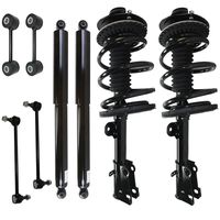 Detroit Axle - Front Strut & Coil Springs & Rear Shocks w/Sway Bar Link Kit for 01-07 Chrysler Town & Country FWD - [01-07 Dodge Caravan FWD] - 01-07 Grand Caravan FWD - 01-03 Voyager FWD w/o Nivomat
