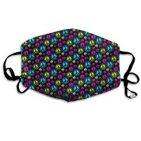 Peace Sign Pattern Dust Mask,Washable and Reusable Cleaning Gardening Outdoor Activities Warm Windproof Mask