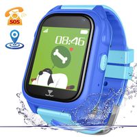 Lsflair GPS Tracker Kids Smart Watch - IP70 Waterproof Smart Watches Phone Support Fitness Tracker SOS Anti-Lost Voice Chat Camera Games Watches for Children Boys Girls Birthday Gifts