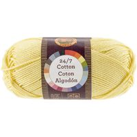 Lion Brand Yarn 761-157 24-7 Cotton Yarn, Lemon