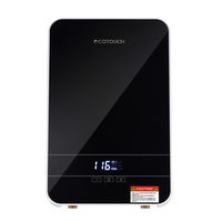 Tankless Water Heater Electric ECOTOUCH 9KW 240V on Demand Water Heater Self-Modulating Instant Hot Water Heater Point Of Use Water Heater ECO90 Black