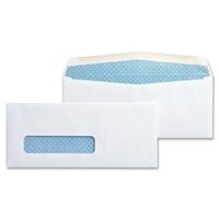 Quality Park 21012 Quality Park Security Window Check Envelopes, Contemporary Seam, White, 500/Bx