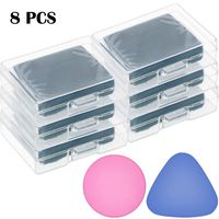 6 Pieces Kneaded Erasers Drawing Art Erasers Grey Moldable Eraser with 6 Pieces Plastic Boxes and 2 Pieces Pencil Drawing Erasers Different Shapes Erasers for Drawing Writing Sketching