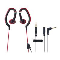 Audio Technica ATHCKP200RD Sportfit Headphones, Red