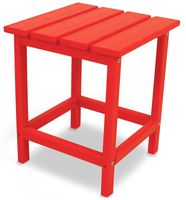 POLYWOOD ECT18SR Long Island 18" Side Table, Sunset Red