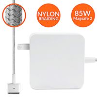 Mac Book Pro Charger Tangle-Free Nylon Cable Replacement Charger for Apple MacBook Pro Laptops with 85w Magsafe 2 Power Adapter