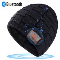 Music Hat with Headphones, Built-in Microphone Fit for Outdoor Sports, Fully Washable, Best Gifts for Christmas (Classic Lattice)