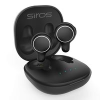 SIROS Bluetooth Earbuds Wireless Headphones 20-Hour Playtime, IPX5 Water-Resistant,TWS Stereo Calls, Microphone, and Wireless Earphones Bluetooth 5.0 Stereo Hires Sound with Charging Case (Black)