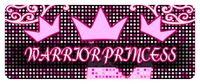 WARRIOR PRINCESS Princess Car Laptop Wall Sticker
