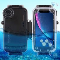 HAWELL iPhone XR Diving Case, Professional [40m/130ft] Surfing Swimming Snorkeling Photo Video Waterproof Protective Case Underwater Housing for iPhone with Lanyard (iPhone XR Black)