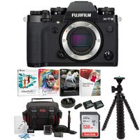 Fujifilm X-T3 Mirrorless Digital Camera Body (Black) Essential Accessory Bundle