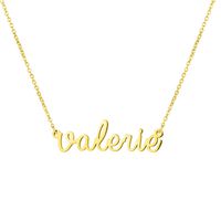 Personalized Name Necklace 18K Gold Plated New Mom Bridesmaid Gift Jewelry for Valerie