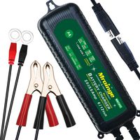 Mroinge MBC055 6V/12V 5.5A Smart Vehicle Battery Charger Maintainer for Cars Motorcycles RVs TVs Boat for Normal Lead Acid GEL AGM SEALED WET or 12V-Lithium(LiFePO4) Batteries, With IP65 Waterproof