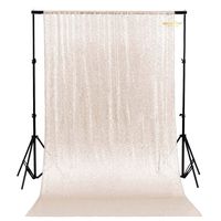 ShinyBeauty PHOTOBOOTH Background Best Choice-7FTx7FT-Ivory-Sequin Photography Backdrop Curtains for Wedding