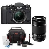 Fujifilm X-T3 Mirrorless Digital Camera with XF 18-55mm Lens (Black) + XF 55-200 f/3.5-4.8 R LM OIS Lens