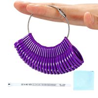 Landorilo Size 1-13 Ring Sizer Set Finger Sizeing Gauge Measure Tool with 27 Pieces, Jewelry Polishing Cloth