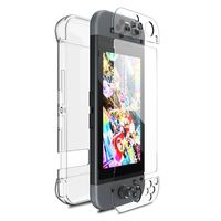 Taisioner Ultrathin Crystal Protective Case + 2pcs 9H Screen HD Protector Suit for Nintendo SWITCH Accessories
