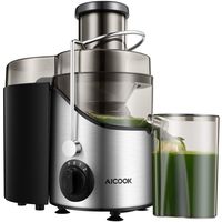 Juicer Juice Extractor, Aicook 2020 Upgrade Centrifugal Juicer 3'' Wide Mouth, 3 Speed for Soft and Hard Food Orange, Apple, Ginger, Green Vegs, Fast and Easy Clean, Non-Slip Feet, BPA-Free