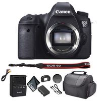 Canon EOS 6D DSLR Camera Bundle Kit with Carrying Case + More -International Model
