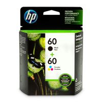 HP 60 | 2 Ink Cartridges | Black, Tri-color | CC640WN, CC643WN