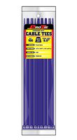 Pro Tie PR8SD100 8-Inch Purple Standard Duty Color Cable Tie, Purple Nylon, 100-Pack