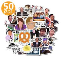 HAHII The Office Stickers for Water Bottles - Upgraded to 50 Pcs Premium Waterproof & Vinyl Laptop Stickers,Graffiti Decals for Skateboard Luggage Computer Car Bumper Phone Motorcycle.(Series A)