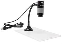 Plugable USB 2.0 Digital Microscope with Flexible Arm Observation Stand Compatible with Windows, Mac, Linux (2MP, 250x Magnification)